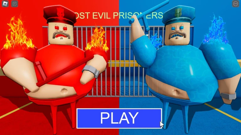 FIRE VS WATER BARRY'S PRISON RUN (OBBY) ekran görüntüsü