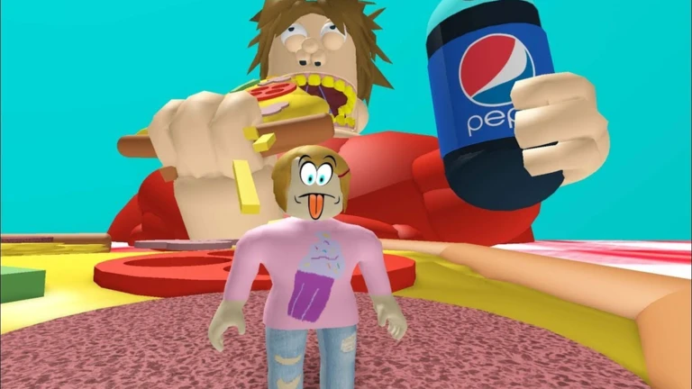 ESCAPE GIANT FAT GUY OBBY! ekran görüntüsü