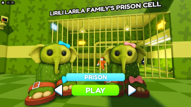 🐘 LIRILI LARILA FAMILY'S PRISON RUN! (Obby) ekran görüntüsü