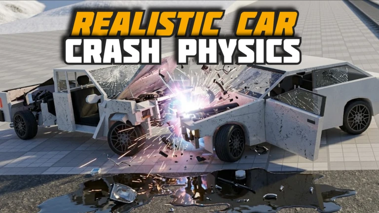 Realistic Car Crash Physics ekran görüntüsü