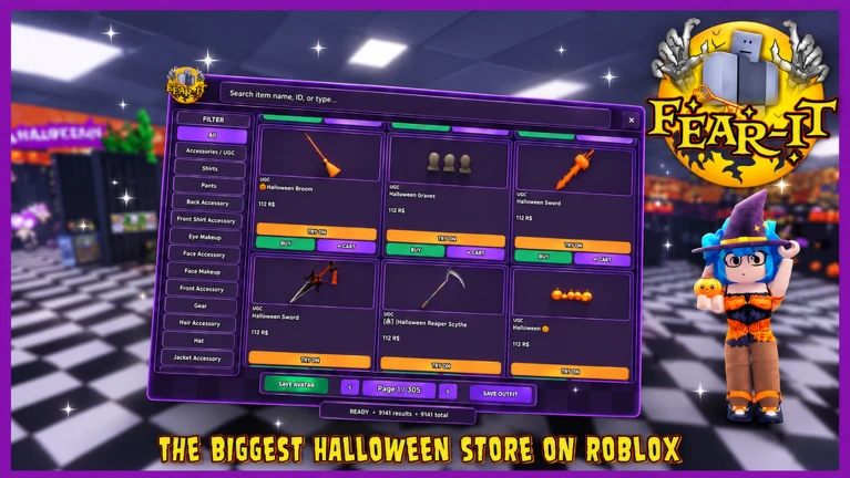 FEAR-IT Halloween: Catalog Avatar Shop/Creator 🎃 ekran görüntüsü