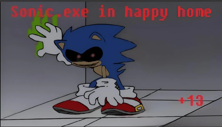 Sonic.exe in Happy Home V2 ekran görüntüsü