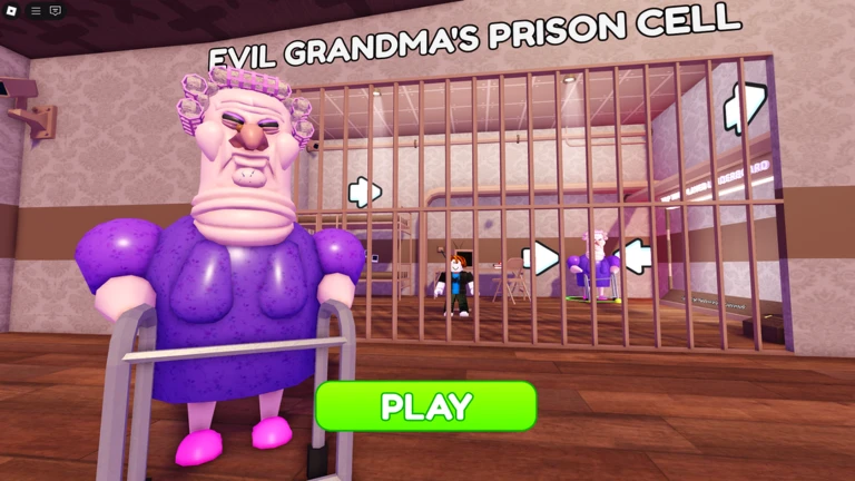 EVIL GRANDMA'S PRISON RUN! (Obby) ekran görüntüsü