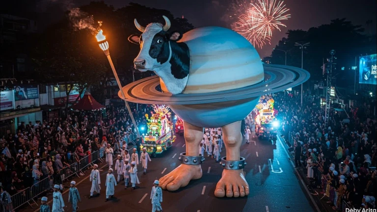 RUN FROM LA VACA SATURNO SATURNITA! (SCARY OBBY) ekran görüntüsü