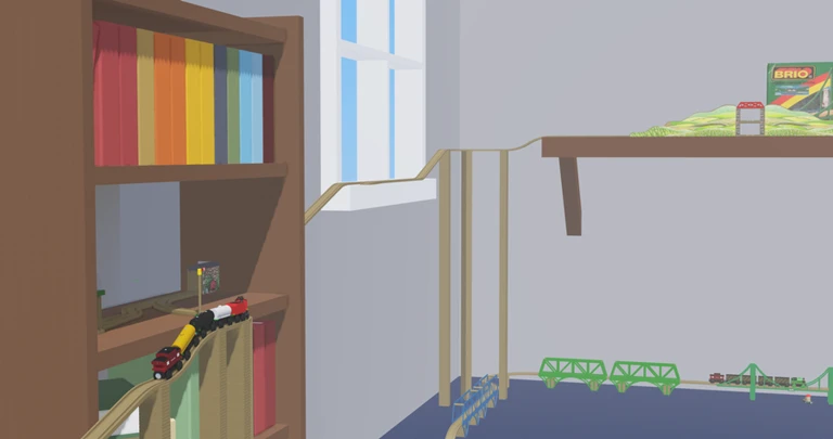 Wooden Railway Room ekran görüntüsü