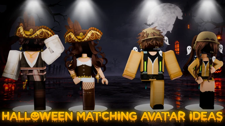  [🎃] (MORE OUTFITS!) Halloween Matching Avatars! ekran görüntüsü