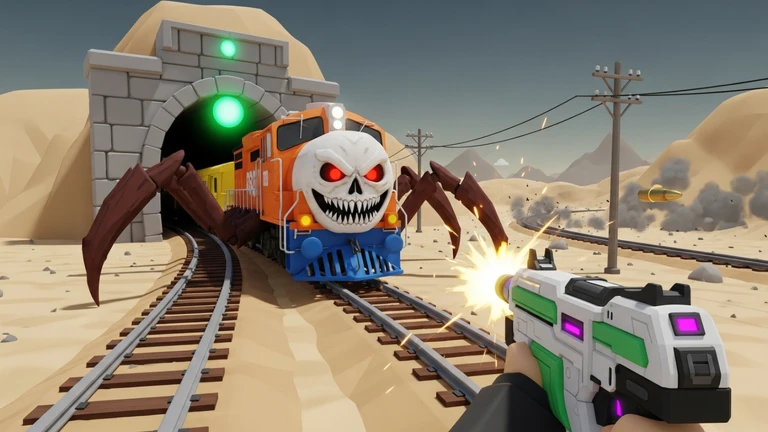 {UPD10}Shoot Train: Spider Attack ekran görüntüsü
