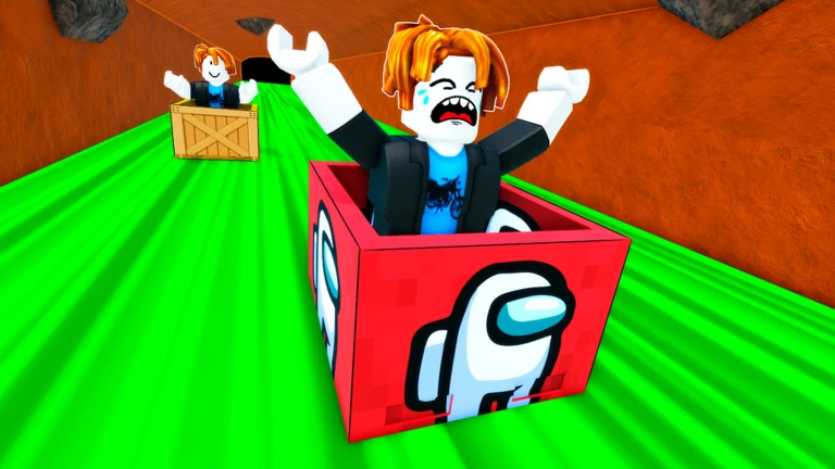 RIDE A BOX DOWN SLIDE TO VIP OBBY ekran görüntüsü