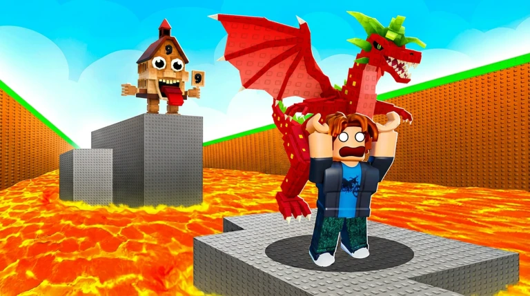 Survive LAVA for Brainrots! ekran görüntüsü