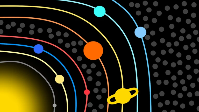 The solar system to scale ekran görüntüsü
