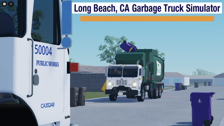 Long Beach, CA - Garbage Truck Sim ekran görüntüsü