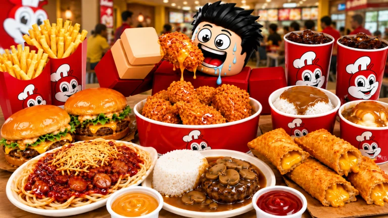 🍗🍟 Eating in Jollibee [MUKBANG] ekran görüntüsü