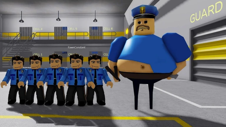 POLICE PLAYERS PRISON RUN! (Obby) ekran görüntüsü