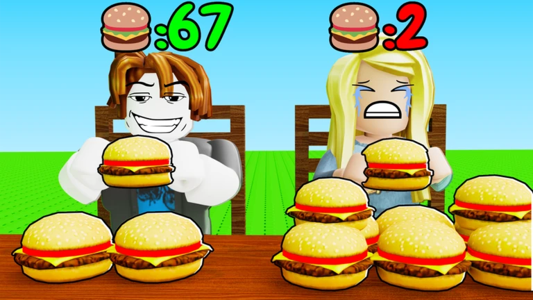 🏆Who can eat faster?🍔 ekran görüntüsü