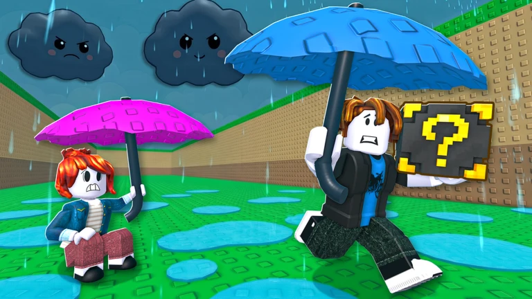 Escape Rain For Lucky Blocks ekran görüntüsü