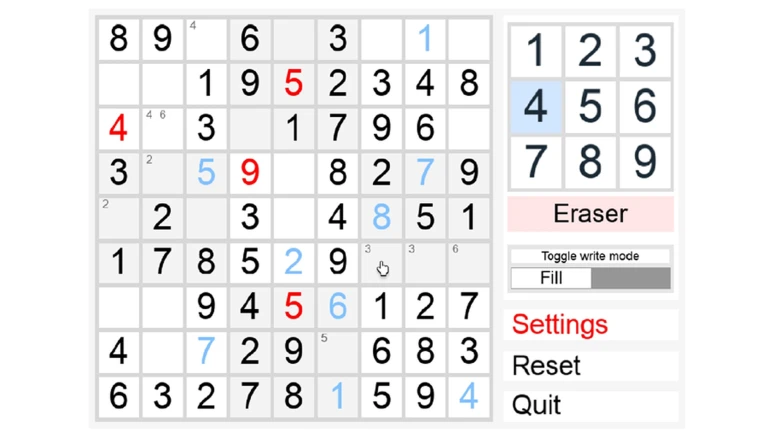 ✏️ Project Sudoku ekran görüntüsü