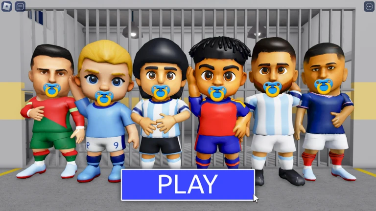 👶⚽ BABY FOOTBALL STARS PRISON RUN! (Obby) ekran görüntüsü