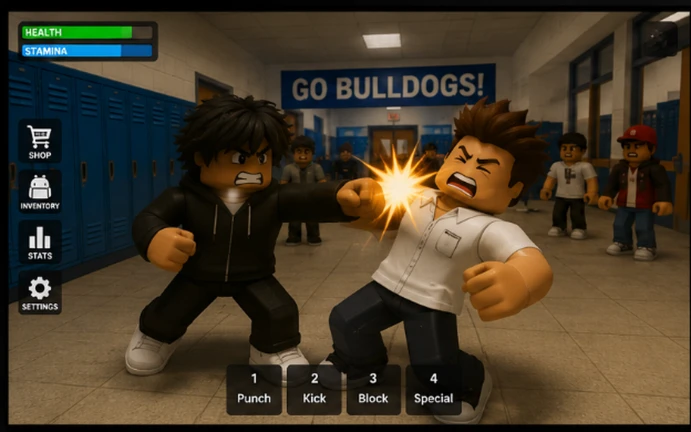 fight in a school modded ekran görüntüsü