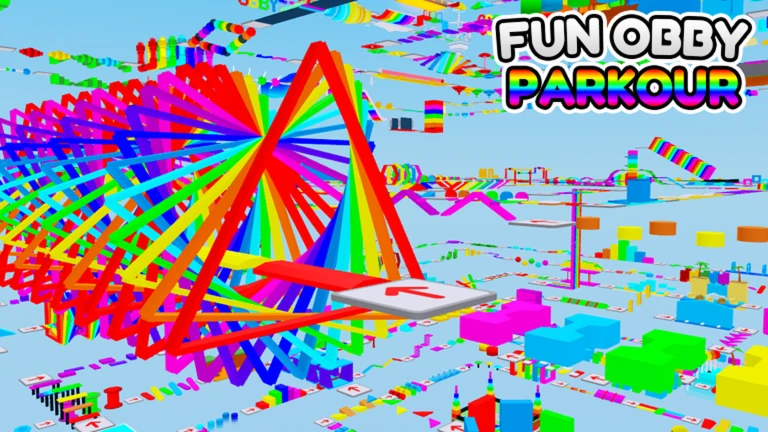 🌈 Fun Obby Parkour 🌟 525 Stages! ekran görüntüsü