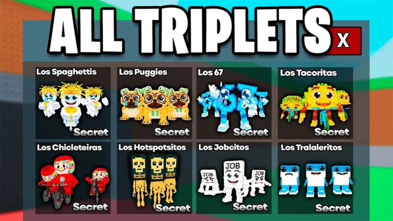 [🌈ADMIN PANEL] Steal A Brainrotz: TRIPLETS MODDED ekran görüntüsü