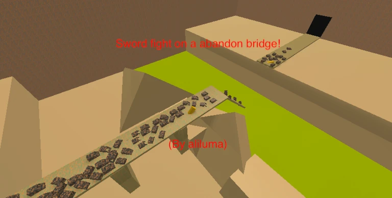 Sword fight on a  abandon bridge! ekran görüntüsü
