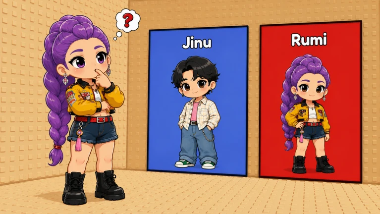 Would You Rather: Kpop Demon Hunters Outfit Tower! ekran görüntüsü