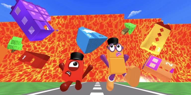 Numberblocks FLOOR IS LAVA ekran görüntüsü