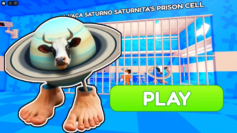 🪐 LA VACA SATURNO SATURNITA'S PRISON RUN! (Obby) ekran görüntüsü