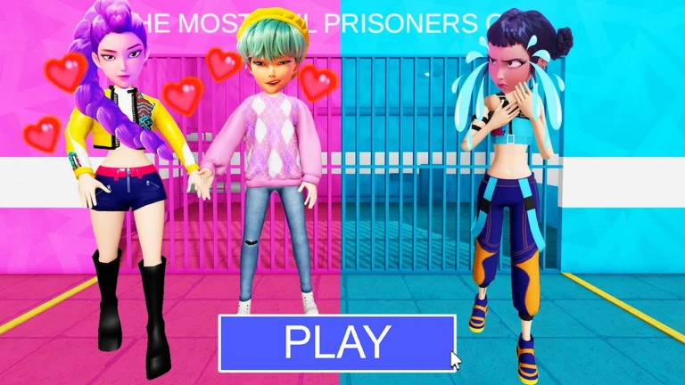 BABY SAJA AND RUMI VS ZOEY PRISON RUN! (Obby) ekran görüntüsü