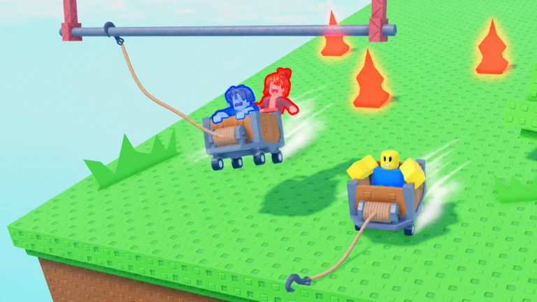 [1 & 2 PLAYER] Grapple Cart Obby ekran görüntüsü