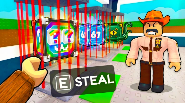 Steal Lucky Blocks From Police ⚠️ ekran görüntüsü