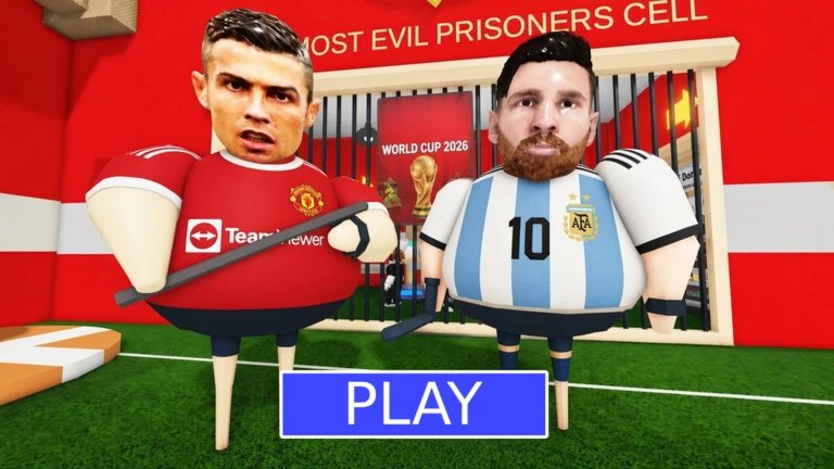 ⚽ RONALDO VS MESSI'S PRISON RUN! (Obby) ekran görüntüsü