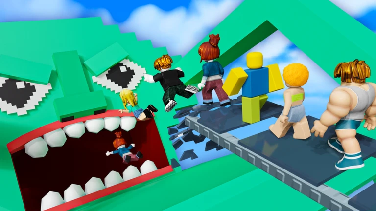 100 Players Glass Bridge To Be Eaten Brainrot ekran görüntüsü