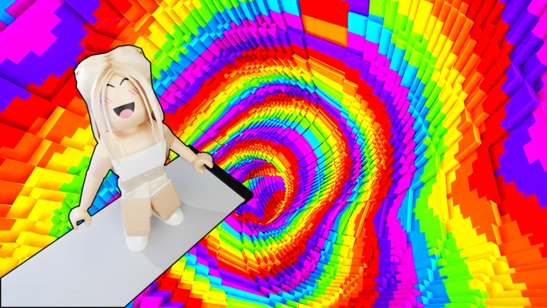 🌈 Fall 99999 Rainbow Spiral! Parkour Obby ekran görüntüsü