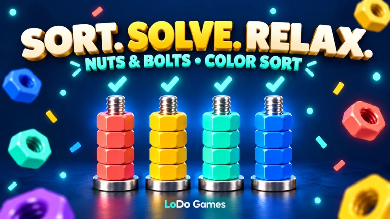 Nuts & Bolts 🧩 [COLOR SORT] ekran görüntüsü
