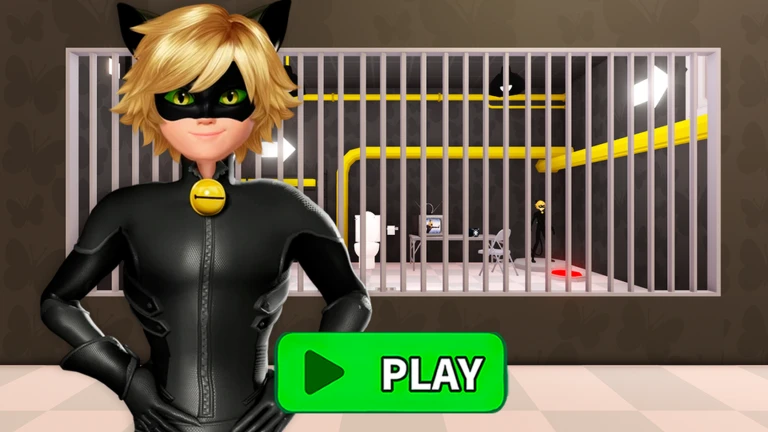 🐾CAT NOIR PRISON RUN! (Obby) ekran görüntüsü