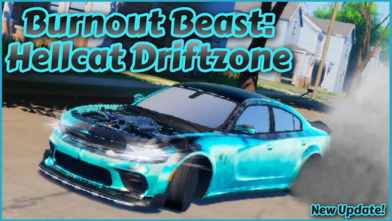 (🩵NEW CAR!) Burnout Beast: Hellcat Driftzone🚗💨 ekran görüntüsü