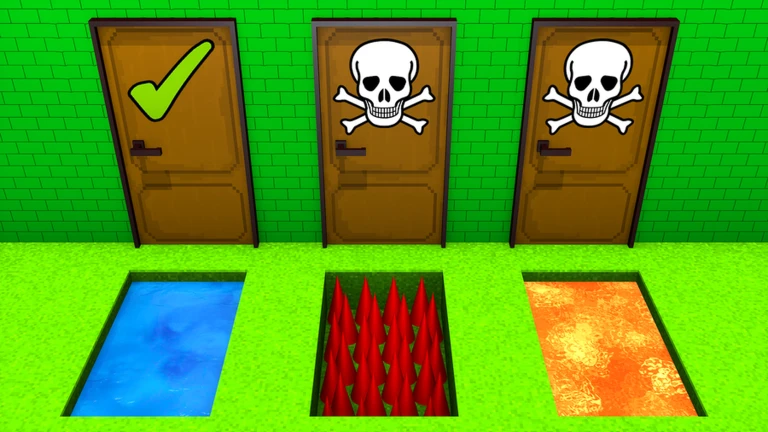 🚪50/50 Pick A Door Obby! ekran görüntüsü
