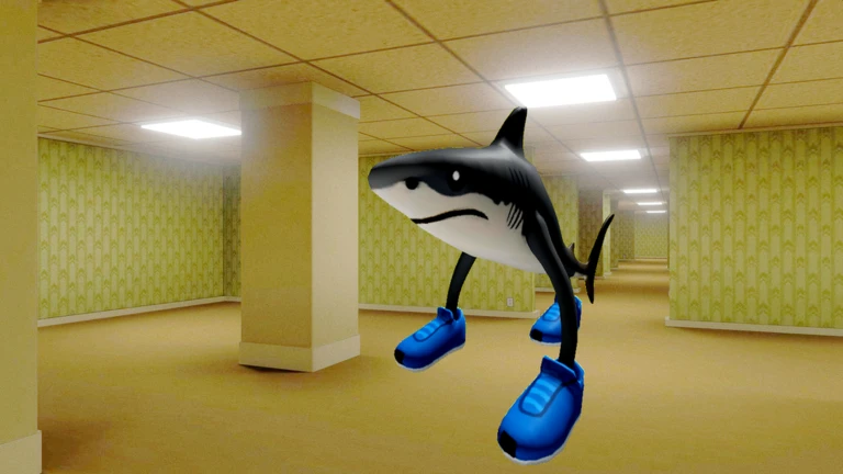 Tralalero Tralala Shark Meme Backrooms ekran görüntüsü