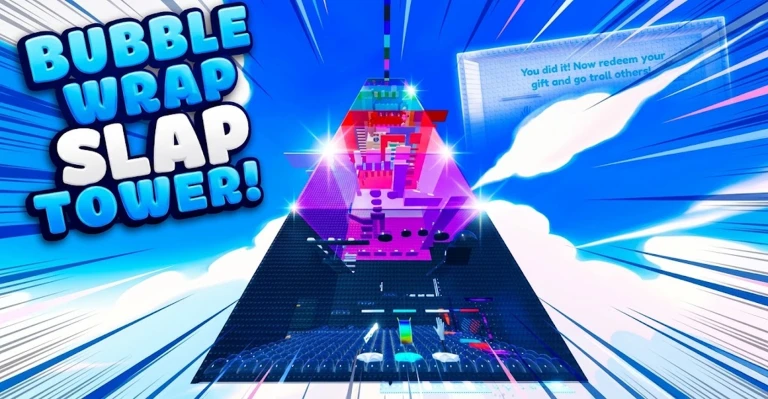 [All 10 Robux] Bubble Wrap Slap Tower!🫧 ekran görüntüsü