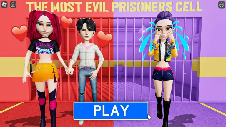 MIRA AND JINU VS RUMI PRISON RUN! (Obby) ekran görüntüsü