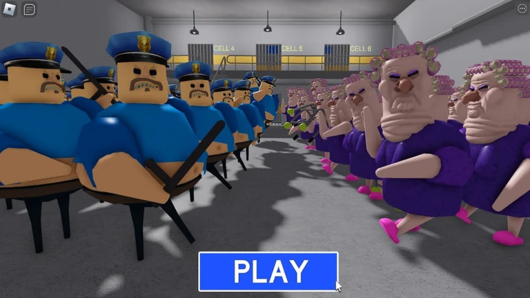 POLICE ARMY VS GRANDMA PRISON RUN! (Obby) ekran görüntüsü