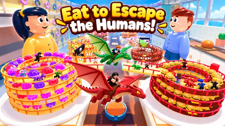 +1 Food 🍔 | Eat, Run, FLY! 🐉 [DRAGON UPDATE] ekran görüntüsü