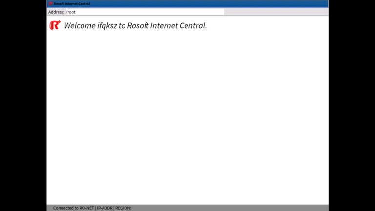 Rosoft Internet Central ekran görüntüsü