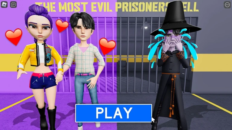 JINU AND RUMI VS JINU DEMON PRISON RUN! (Obby) ekran görüntüsü