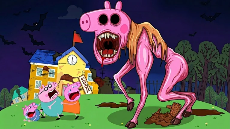 😈🚨 Survive Peppa Pig The Killer! ekran görüntüsü