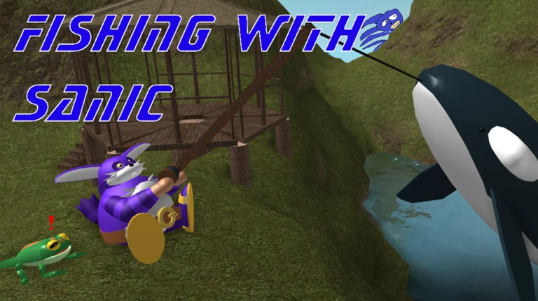 Fishing with Sanic the Hurdgeheg ekran görüntüsü