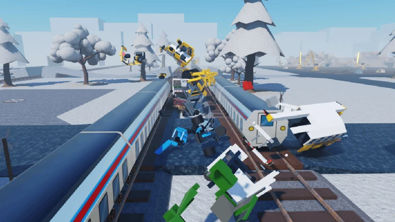 Trains vs cars epic winter ekran görüntüsü