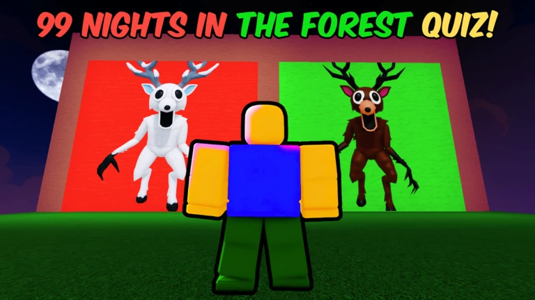 99 Nights in the Forest QUIZ! [JUNGLE UPDATE!] ekran görüntüsü