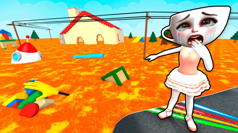 🌋Brainrot Floor is Lava!🔥 ekran görüntüsü